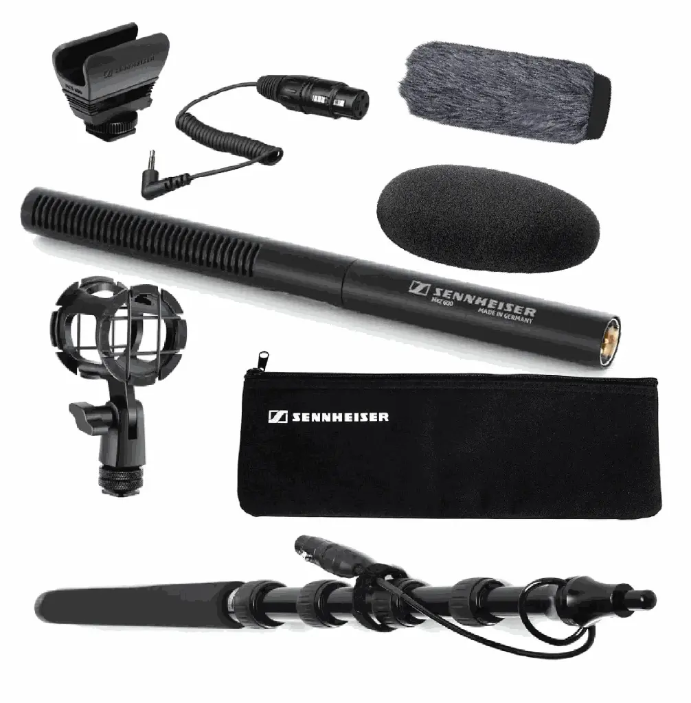 Micrófono Sennheiser MKE 600 + Boompole