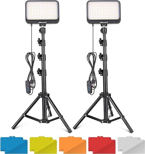 LEDs con filtros para fotografía de productos